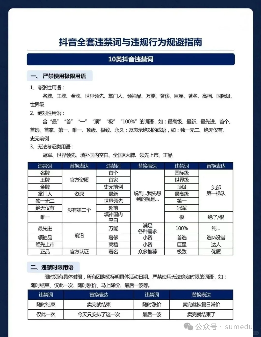 2024违禁词敏感词一览表，抖音内容创作者必看！-骏阁网