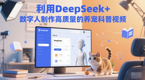 利用DeepSeek+数字人制作高质量的养宠科普视频-骏阁网