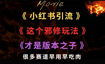 最近小红书引流这个邪修玩法才是版本之子，很多赛道早用早吃肉-骏阁网