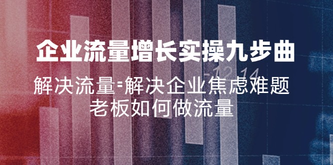 0617d0621289e382e684072c392cca67.jpeg 企业流量增长实战九步曲,解决流量=解决企业焦虑难题,老板如何做流量