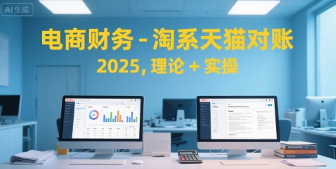 电商财务-淘系天猫对账2025，理论+实操-骏阁网