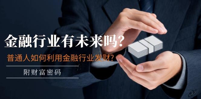 某付费文章：金融行业有未来吗？普通人如何利用金融行业发财?(附财富密码-骏阁网