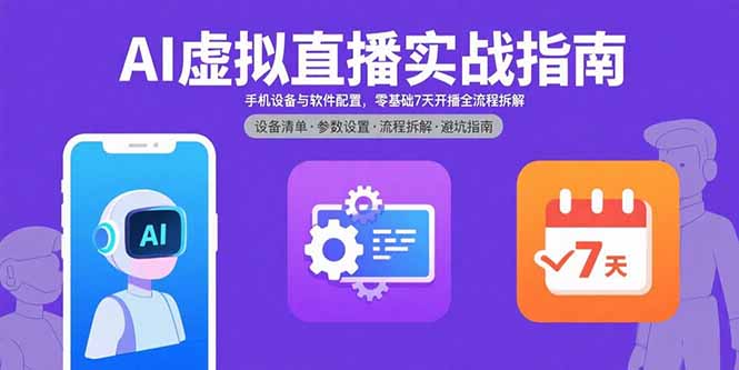 a0e191b74a74cb1ac93dffad4c2e4b42.jpeg AI虚拟直播实战指南,手机设备与软件配置,零基础7天开播全流程拆解