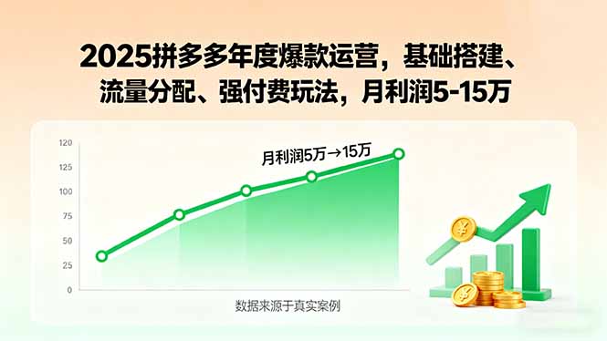 29be04eb035f0036656850112700ccbc.jpeg 2025拼多多年度爆款运营,基础搭建、流量分配、强付费玩法,月利润5-15万
