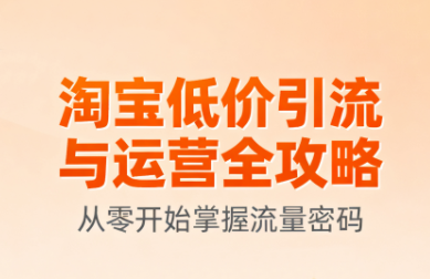 6ae6ed855bda69452d04005d3d608dd4.png 淘宝低价引流与运营全攻略(更新9月)