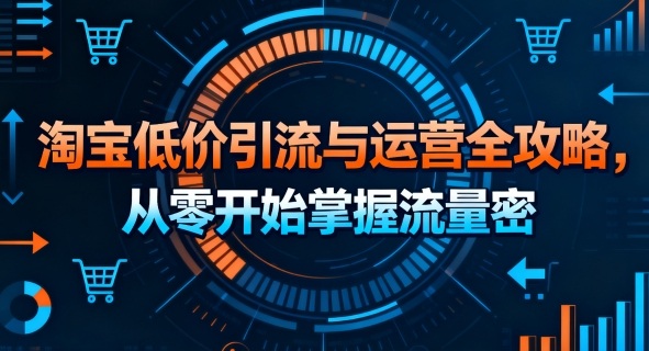 91de7f6d4815904178a103b86b8af54b.jpeg 淘宝低价引流与运营全攻略,从零开始掌握流量密码