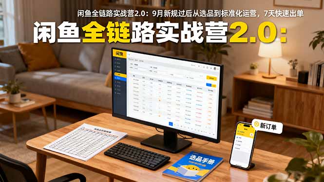 a842dbfc2bc22652150846a1da4bab20.jpeg 闲鱼全链路实战营2.0:9月新规过后从选品到标准化运营,7天快速出单