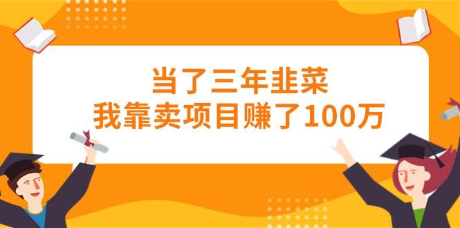 当了三年韭菜我靠卖项目赚了100万-骏阁网