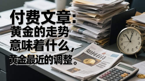 付费文章：黄金的走势意味着什么，如何看待黄金最近的调整-骏阁网