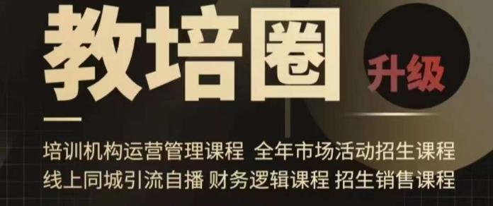 旺仔爸爸教培圈课程(运营／管理／招生／引流全套课程)，同城引流自播方案-骏阁网