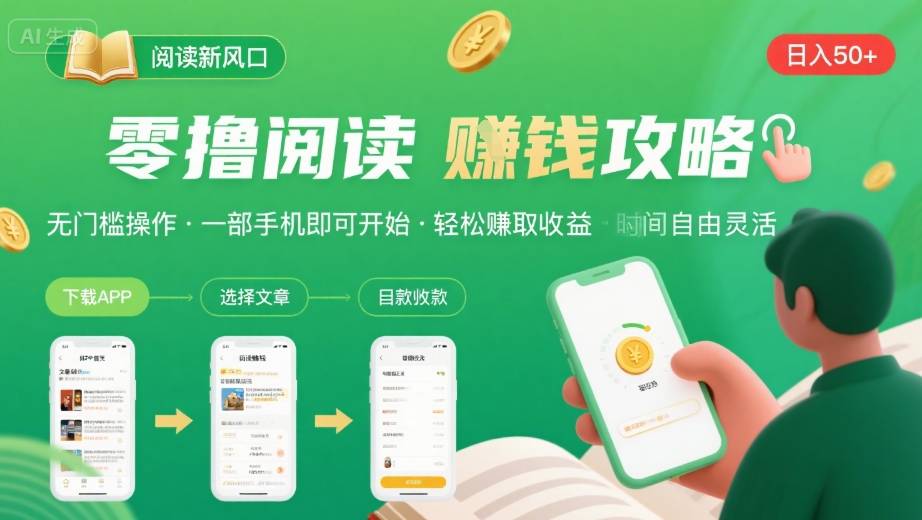 379e64f4af5b29e822a85f5f49988594.jpeg 零撸阅读新风口,无门槛轻松挣,一部手机,日入 50-3张【揭秘】