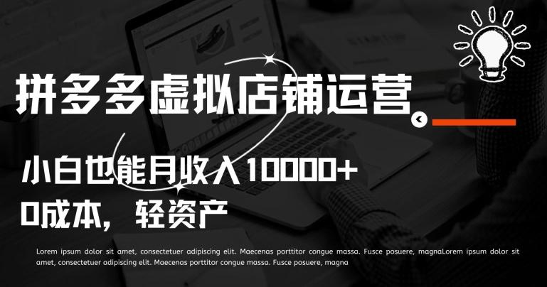 383f3b69b680a8e0dbc14fbb6a68518f.jpeg 拼多多虚拟店铺运营小白也能月收入10000+【揭秘】