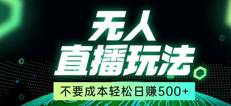 全网首发24年最新无人直播玩法，不需要成本，无需人力，一台电脑24小时为你工作-骏阁网