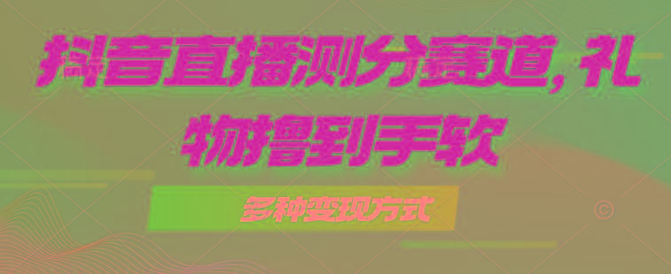 抖音直播测分赛道，多种变现方式，轻松日入1000+-骏阁网