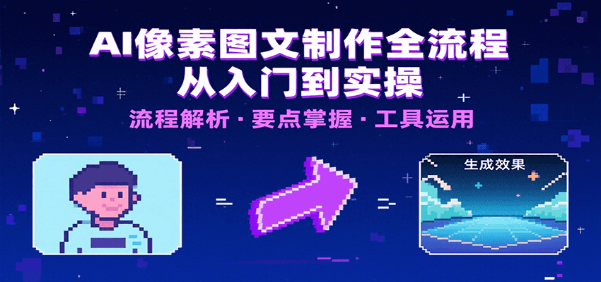 3cc41ea62f968b4c8604679fe84f6d20.png AI像素图文制作全流程:内容要点、文案选择及所用工具,助你快速入局