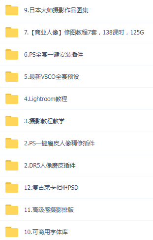 某宝买的杂乱PS LR教程预设摄影-骏阁网