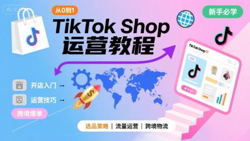 449dfefe1cb8ab3aab1644fd3df83100.jpeg TikTok Shop从0到1运营教程,TikTok跨境电商新手必学课程