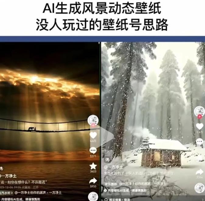 4eff6051eb24ebf107e7f9dac9c88fe0.jpeg AI风景号7天涨粉10W,小白也能1分钟掌握的视频制作教程