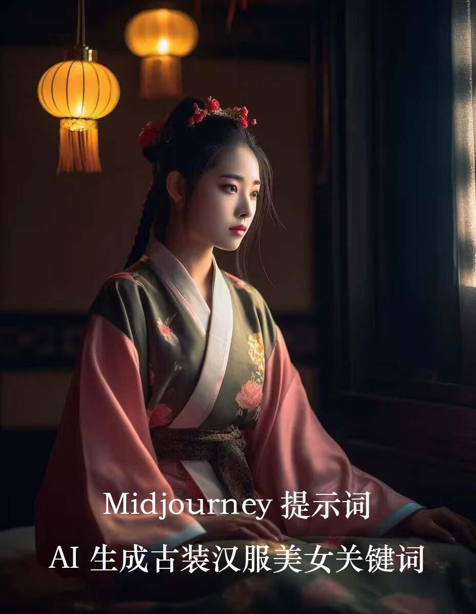 Midjourney关键词-AI生成中国风古装汉服美女人像提示关键词-骏阁网