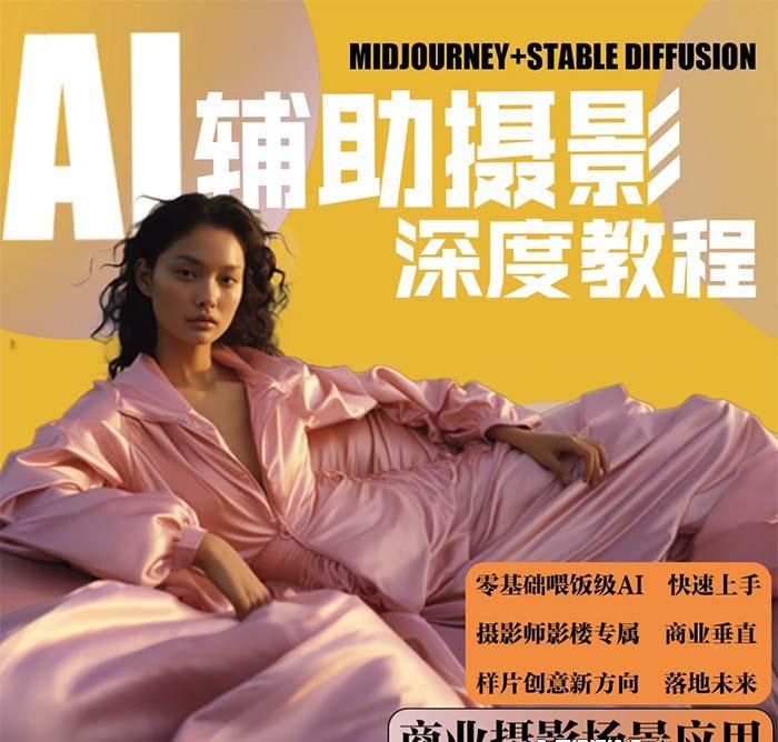 (8727期)2024年AI辅助摄影人工智能商业应用摄影课程(37节课)-骏阁网