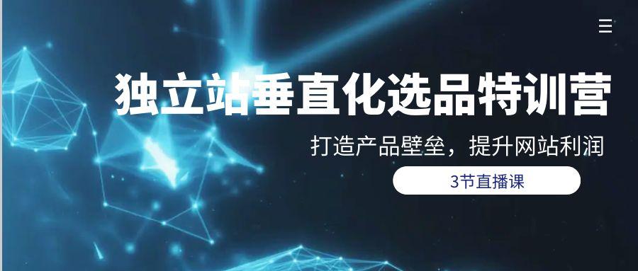 6133b2dba1f67e36e0379fe9aabc4f26.jpeg (9925期)独立站-垂直化选品训练营,打造产品壁垒,提升网站利润(3节直播课)