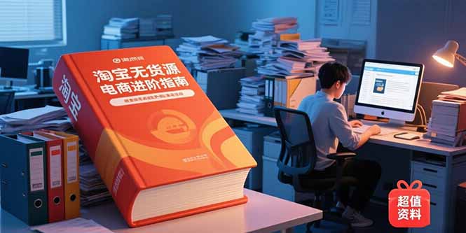 666062f5c0e747f7e4f4032b5841f651.jpeg 淘宝无货源电商进阶指南,包含新人课、进阶课,配套资料,蓝海选品等