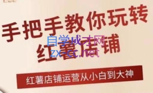 海燕老师·2024手把手教你玩转红薯店铺-骏阁网