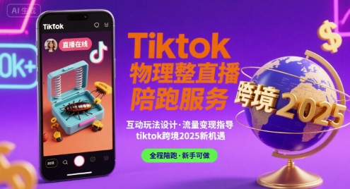 Tiktok物理整蛊直播陪跑服务-tiktok跨境2025-骏阁网