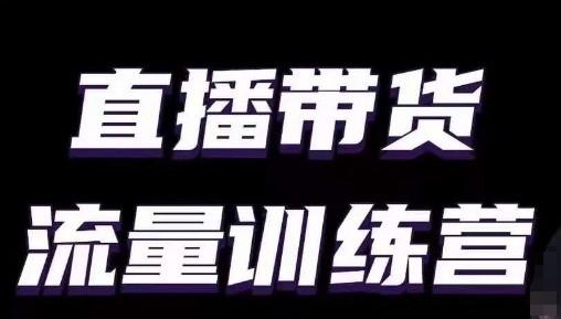直播带货流量训练营，小白主播必学直播课-骏阁网
