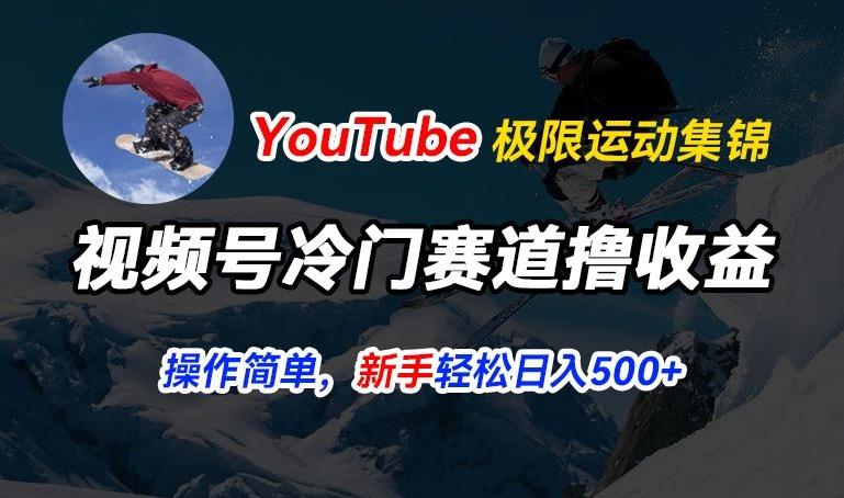 视频号冷门赛道撸收益，YouTube搬运极限运动集锦，暴力起号，操作简单流量高，轻松日入5张【揭秘】-骏阁网