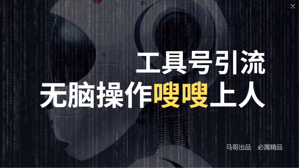 24年抖音最新工具号日引流300+创业粉，日入5000+-骏阁网