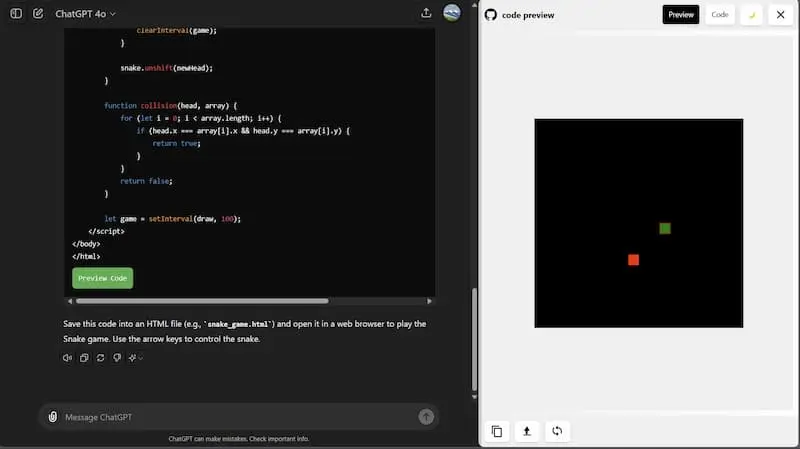 ChatGPT Code Preview｜AI编程预览工具-骏阁网