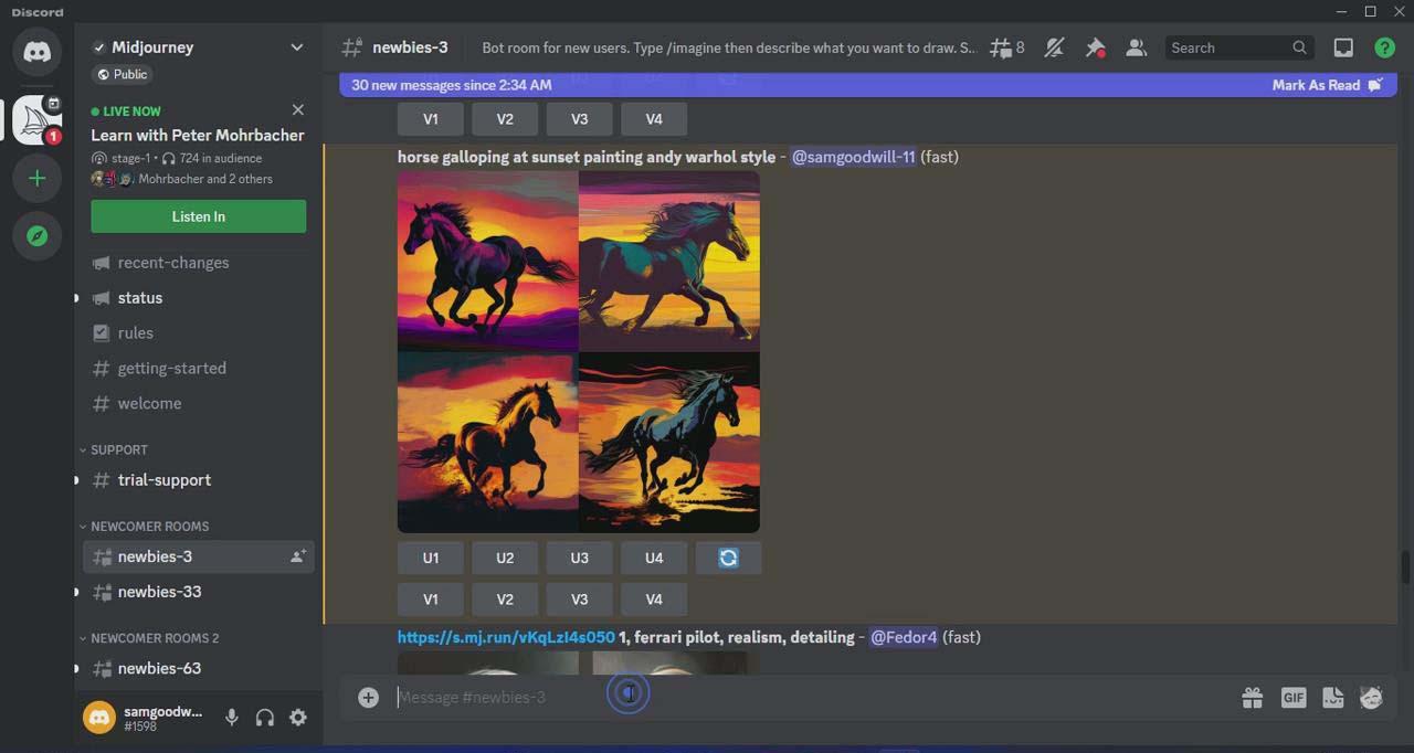 (9643期)Midjourney AI人工智能艺术图片从入门到高级创作教程-34节课-中英字幕