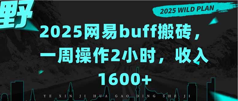 2025网易buff搬砖，一周操作2小时，收入1600+-骏阁网