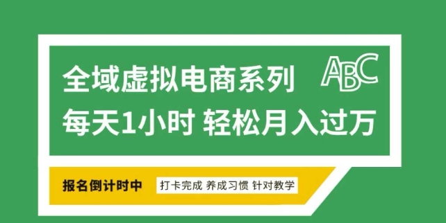 全域虚拟电商变现系列，通过平台出售虚拟电商产品从而获利-骏阁网