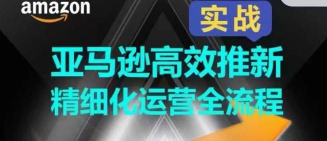 亚马逊高效推新精细化运营全流程，全方位、快速拉升产品排名和销量!-骏阁网