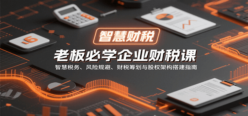 a5ec947e9e824504b15fb14c2e16424f.png 老板必学企业财税课:智慧税务、风险规避、财税筹划与股权架构搭建指南