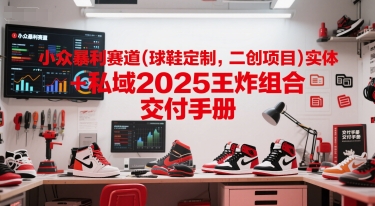 小众暴利赛道(球鞋定制，二创项目)实体+私域2025王炸组合  交付手册-骏阁网