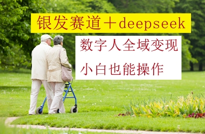 银发赛道+deepseek数字人全域变现，小白也能操作-骏阁网