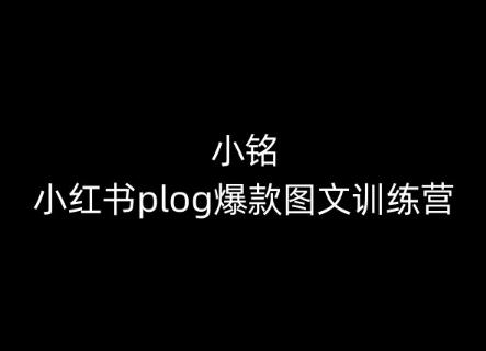 cb4748c7df538d9c76d662d5e24e189c.jpeg 小铭-小红书plog爆款图文训练营,教你从0-1做小红书