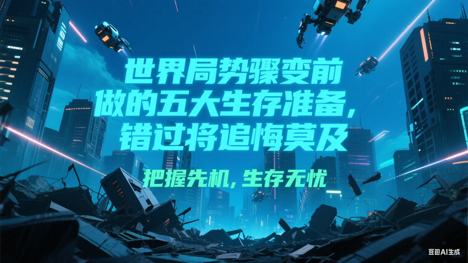 付费文章《世界局势骤变前必做的五大生存准备，错过将追悔莫及》-骏阁网