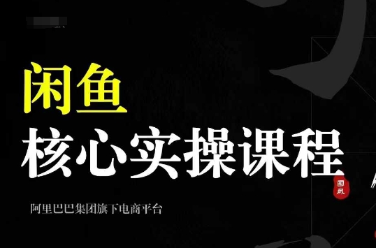 2024闲鱼核心实操课程，从养号、选品、发布、销售，教你做一个出单的闲鱼号-骏阁网