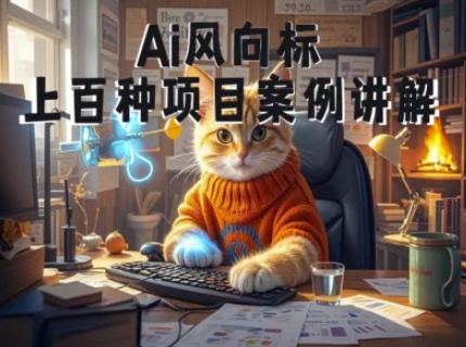 e47e20b13e4bb60480b01e6f824135e4.jpeg Ai风向标-附100种项目案例玩法-0基础小白到大神ai视频商业应用教学